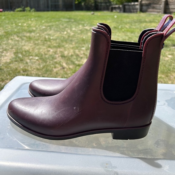 Sam Edelman Shoes - EUC Sam Edelman Rain Boots Ankle Royal Purple Heeled (9)
